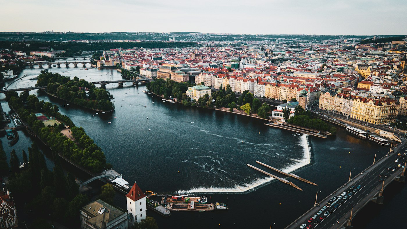 Prague and the Vltava River